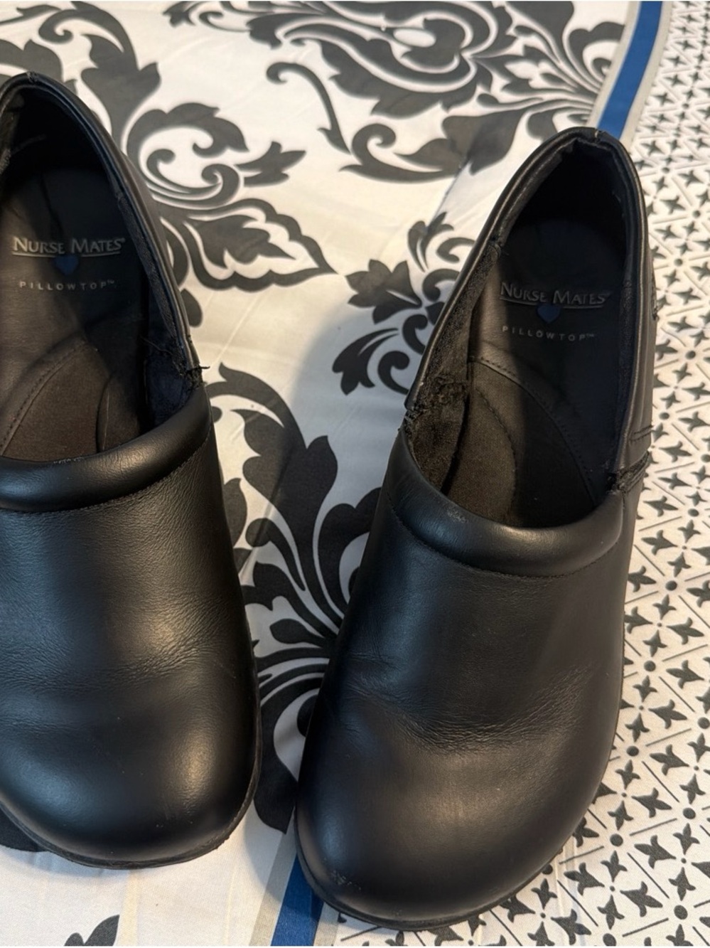 Nurse Mates Women’s Black Slip-On Work Clogs